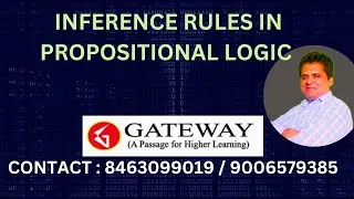 INFERENCE RULES IN PROPOSITIONAL LOGIC | GATE CSE  | UGC NET COMPUTER SCIENCE AI | MODUS PONENS