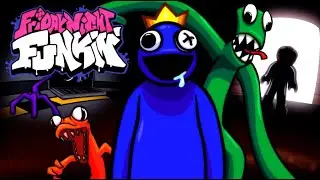 FRIDAY NIGHT FUNKIN  Rainbow friends sings four way fracture + HARD MODE