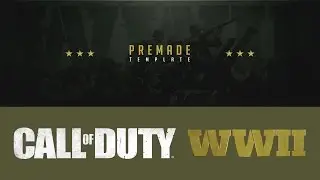 Call Of Duty WWII (Free Twitter Header Template)
