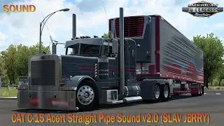 CAT C-15 Acert Straight Pipe sound v2.0 ( SLAV JERRY )