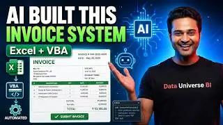 ChatGPT Builds an Invoice System in Excel 🚀 | Automate Billing with VBA & AI