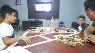 Noite de brincadeiras.
