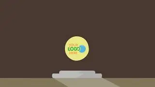 514 c1   Elegant Logo Reveal flat cartoon minimal intro V1
