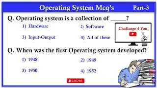 Most Important Mcq's on Operating System - For All Competitive Exams (JKSSB)