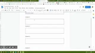 Video 5: Creating Fillable Worksheet using Google Docs