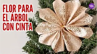 🎄TUTORIAL Flor de NAVIDAD fácil, paso a paso.