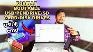 How to format bootable usb to normal using cmd | Format usb drive using command prompt