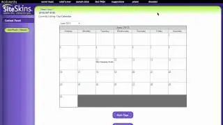 SiteSkins: Create a Calendar Page