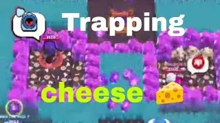I trapped them in community map | Trapping in community map| trapping cheese in brawl stars