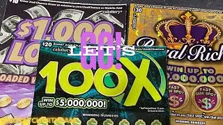 100X ‼️Royal Riches‼️ Loaded 1,000‼️ #lottery #scatchcards #cascratchers #like #subscribe