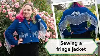 Sewing a western beaded fringe jacket | Vintage sewing project