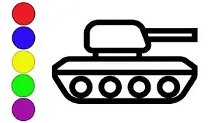 Bolalar tank uchun rasm chizish | How to draw a tank | Сурет салу танк