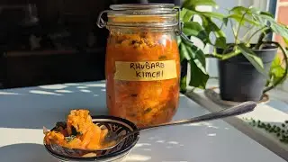 Rhubarb Kimchi - #MeatFreeMonday