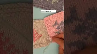 How to stitch knitted squares together with invisible seaming 🪡 #knitting #knittingtutorials
