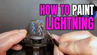 Easy Way to Paint Lightning on Your Miniatures (Tutorial)