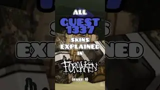 GUEST 1337: All Skins EXPLAINED! (Part 1) | Roblox Forsaken