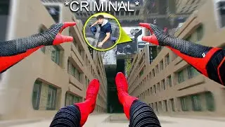 SPIDERMAN Fights Crime - Real Life Parkour POV