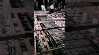 Заливка бетонного фундамента портального станка с ЧПУ