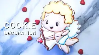 Satisfying Cookie Decorating Video | Сupid cookies.  Valentine's day cookies #icingcookies