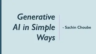 Generative AI in Simple Ways - Hindi