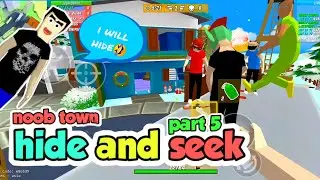 hide and seek part 5 in noob town | dude theft wars private room