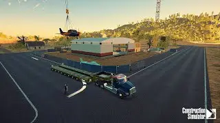 Construction Simulator | Building the rest of the runway and a hangar for the new airport