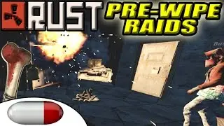 Rust Raids | BONE CLUBS STILL WORK! | Another Pre-Wipe Robbery | Destroying a Hacker Base