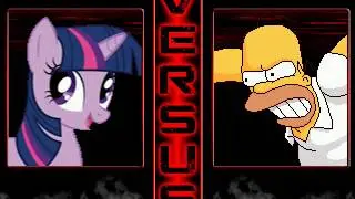M.U.G.E.N: Twilight Sparkle Vs Homer Simpson
