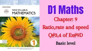 Exercise 9D Question number 3,4 D1 Maths || Chapter 9 || O-levels|| D1 || 7th edition