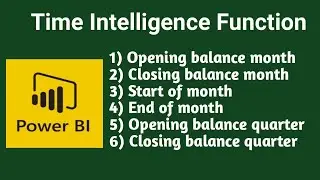 Power - Bi (Time Intelligence Function)