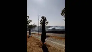 Incendio/ un helicóptero San Sebastián de los reyes 7/09/2016 video 2