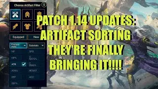 Patch 1.14  Update Notes | Artifact Sorting?! | Raid: Shadow Legends