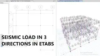 Procedure for applying seismic load in three directions in ETABS