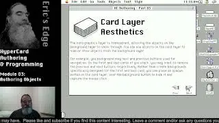 HyperCard Authoring and Programming:  Module 03: Authoring Objects