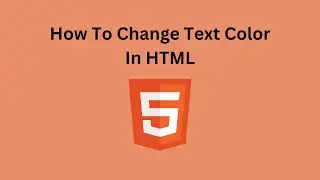 How To Change Text Color In HTML
