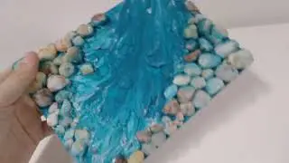 Картины: Картина с белыми морскими камнями. Купить яркую картину в бирюзовых тонах пейзаж Крым