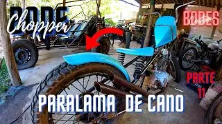 Como fazer paralama da chopper de cano pvc parte 11