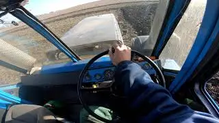 Т-150 к. ЯМЗ 238. Плуг пску5. Пашем дальше.....