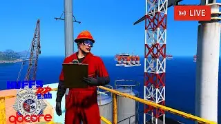 LIVE: GTA V FiveM Roleplay: 🛢️⛽Pacific Ocean Oil Rig Work w/Justin Beaner⛽🛢️
