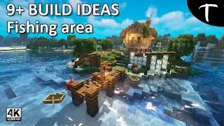 Minecraft +9 Ideas For Fishing Area Tutorial [How to Build]