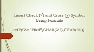 Insert Symbol In Excel
