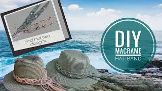 Макраме повязка для шляпы в стиле бохо/Tutorial macramé hat band boho style