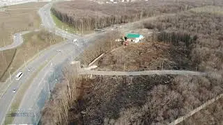 Вырубка леса / Волжское шоссе / апрель 2020 г/ город Самара / Russia