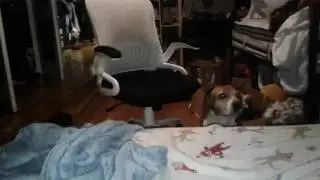 Owen trys to sing for the first time!