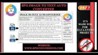 Image to text convert software | BPO image to text converter | jpg, gif, png, tif to text converter