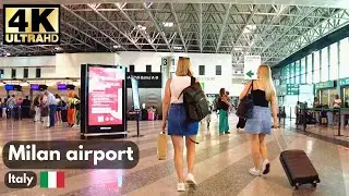 Milan Malpensa Airport Terminal 4K | Virtual Tour & Airport Walkthrough
