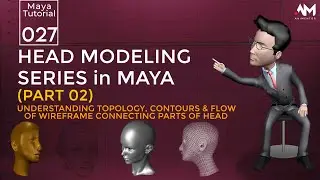 3D Head Modeling Series in Maya - Part 02 | Maya | Tutorial 27