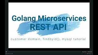 10 golang mysql findById microservices tutorial #golang  #microservice