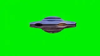 Space ship green screen video effect