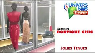 The Sims Freeplay -  Boutique Chic Jolies tenues - Accès anticipé